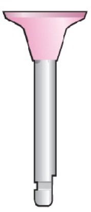 Резинка полировочная Kenda ДИСК розовая (ультрамелкая) для углового наконечника , 1 шт 