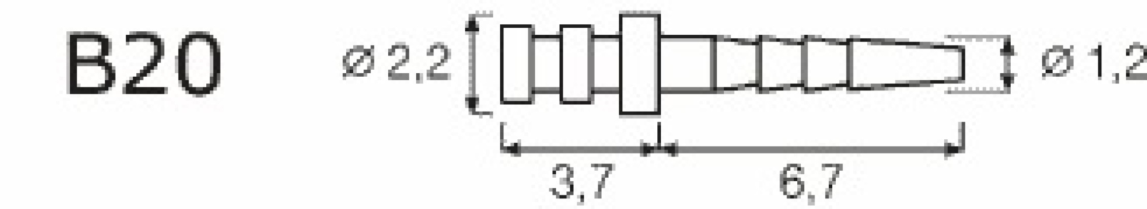 Титановые штифты IKТ-B20-V (24шт.)