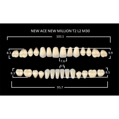 Зубы планка 28 шт MILLION NEW ACE T2/A2