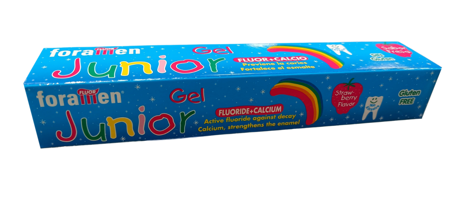 Foramen JUNIOLR - детская зубная паста со вкусом клубники (75мл), FORAMEN / Испания
