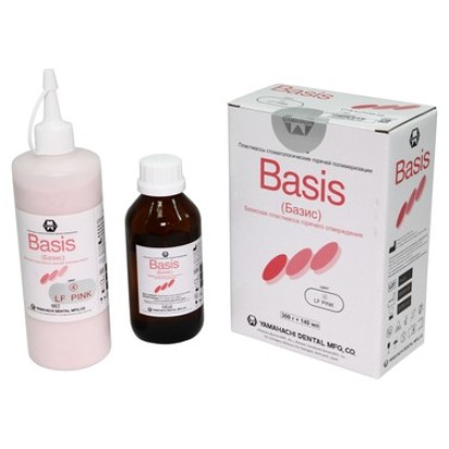 Базис Basis - базисная пластмасса горяч. отвер-ия, роз. с прожилками300г+140мл/Yamahachi