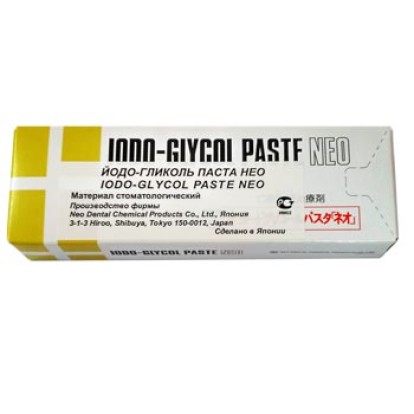 Йодо-Гликоль / Iodo-Glycol Paste Neo - для лечения десен и слизистой (5г), Neo Dental / Япония