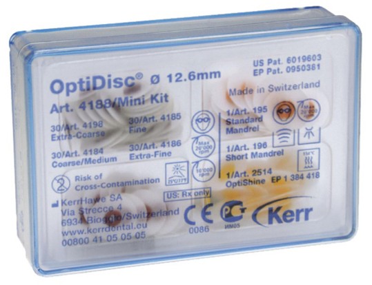 Диски OptiDisc Mini Kit №4188 - набор для финирования и полировки 12.6м (100шт), Kerr / США